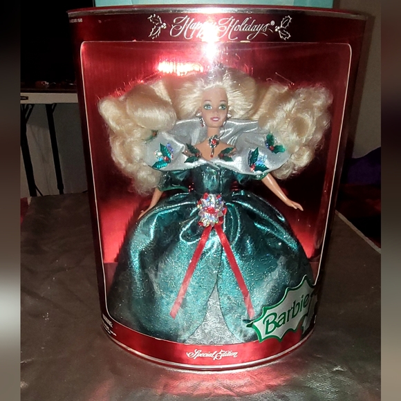 Barbie Other - 1995 Happy Holidays Special Edition Barbie doll by Mattel. NRFB.